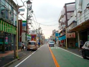 和田町駅から藤江眼科医院への水道道